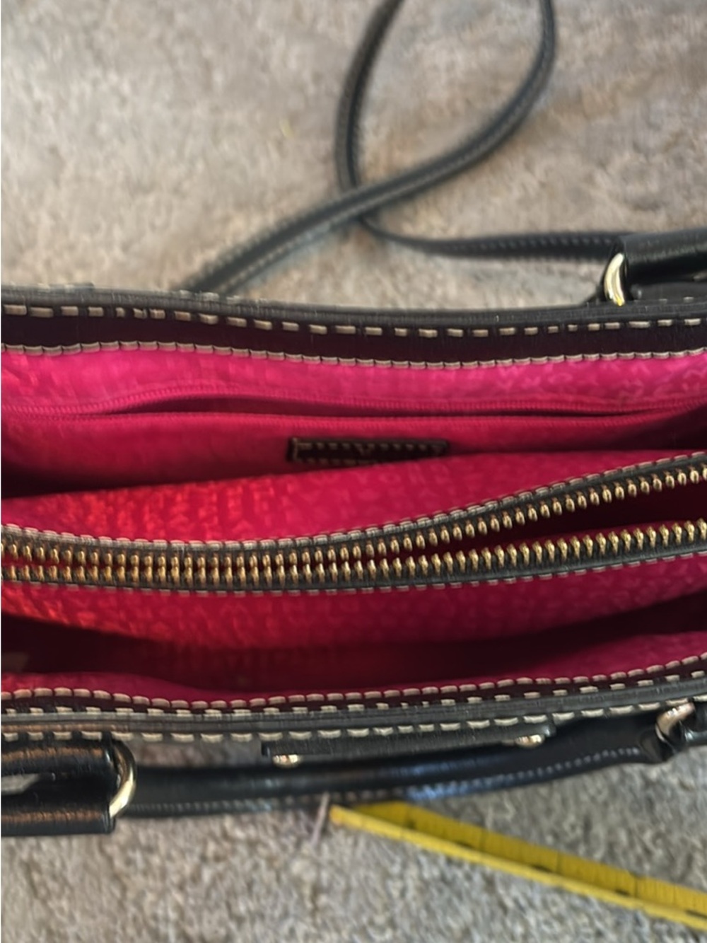 kate spade Black Leather Satchel with Gold Hardware - Picture 7 of 9